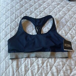 Victoria’s Secret Navy & Silver Sports Bra